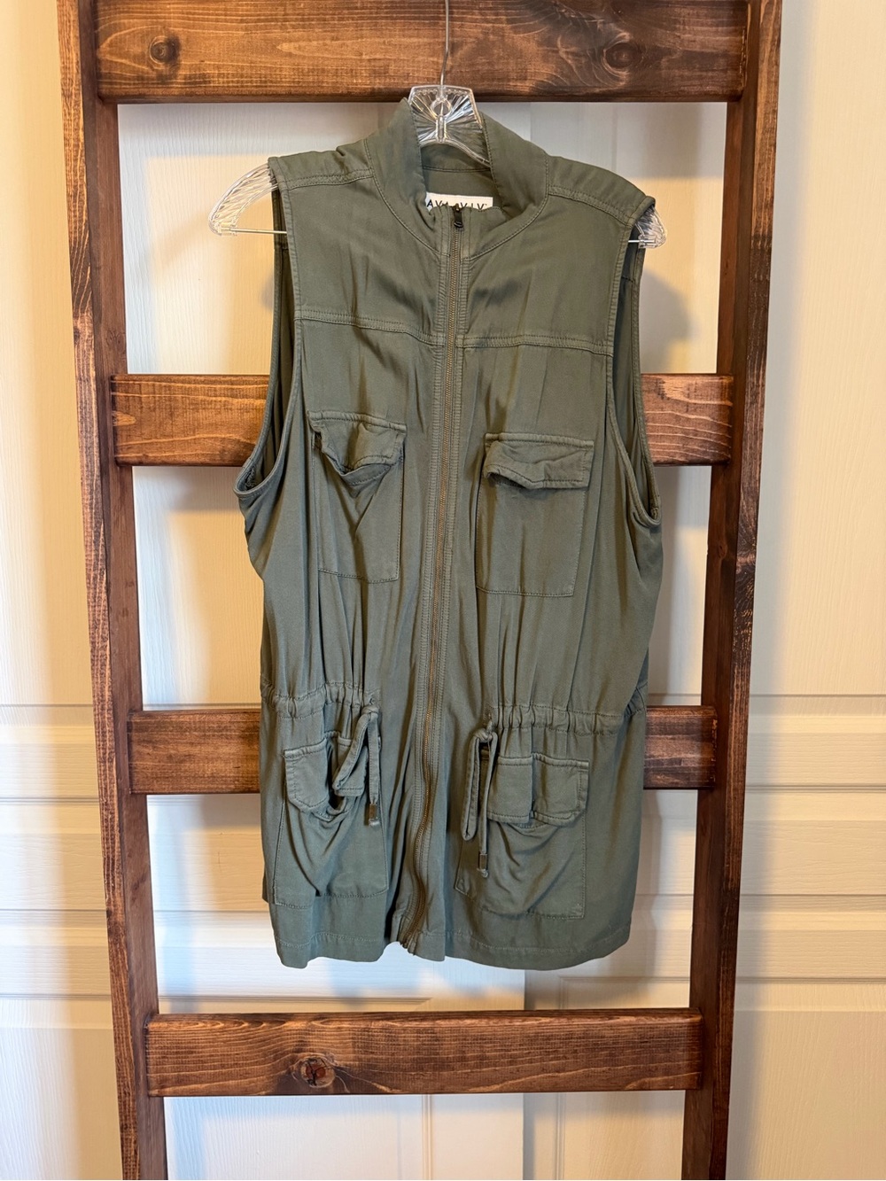 Ava & Viv Olive Green Utility Vest